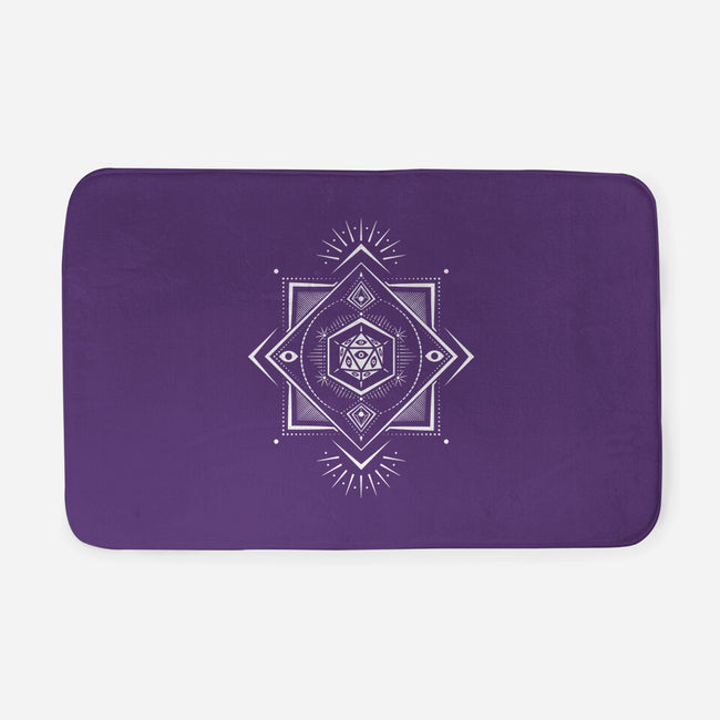 The Eye D20-none memory foam bath mat-ShirtGoblin