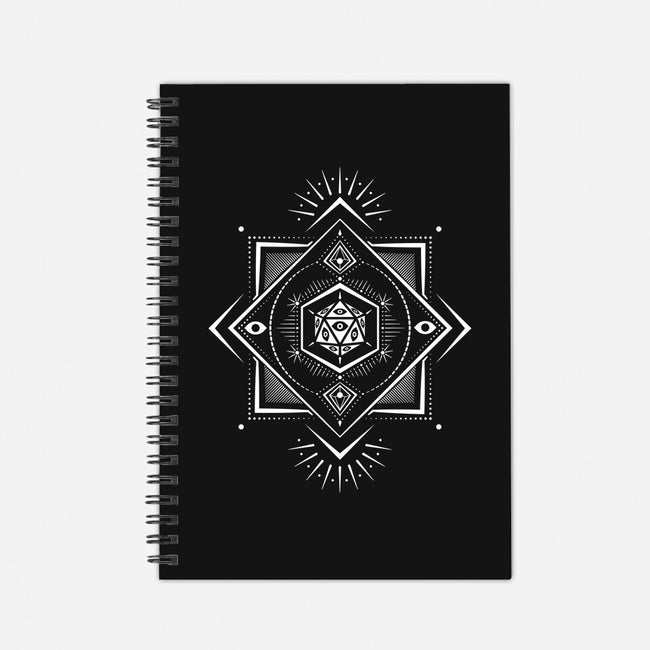 The Eye D20-none dot grid notebook-ShirtGoblin