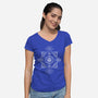 The Eye D20-womens v-neck tee-ShirtGoblin