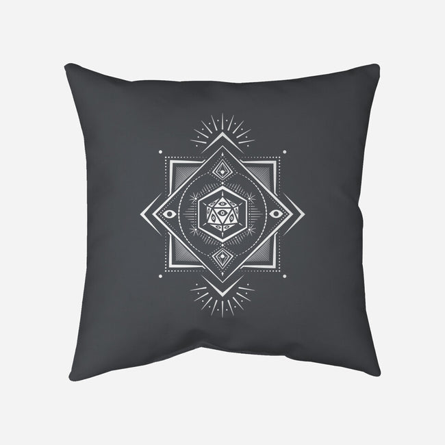 The Eye D20-none removable cover w insert throw pillow-ShirtGoblin