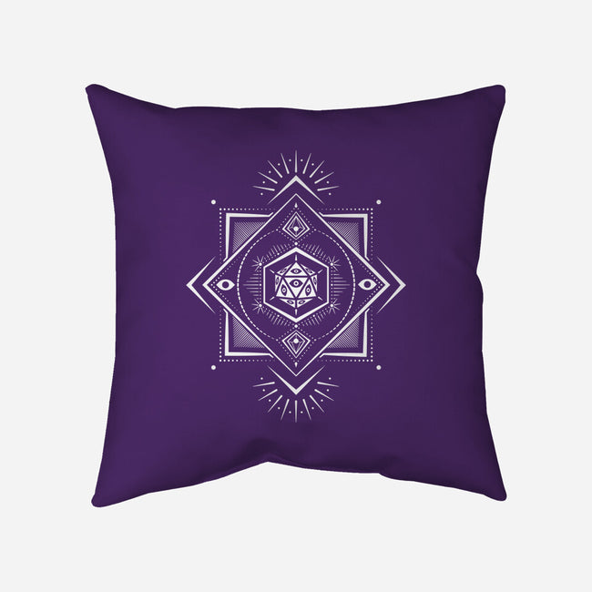 The Eye D20-none removable cover throw pillow-ShirtGoblin