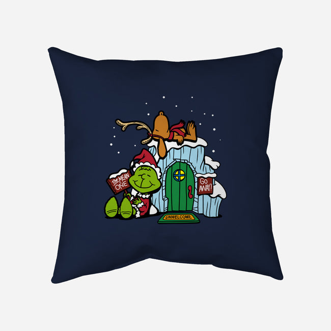 Grinch Nuts-none removable cover w insert throw pillow-Boggs Nicolas