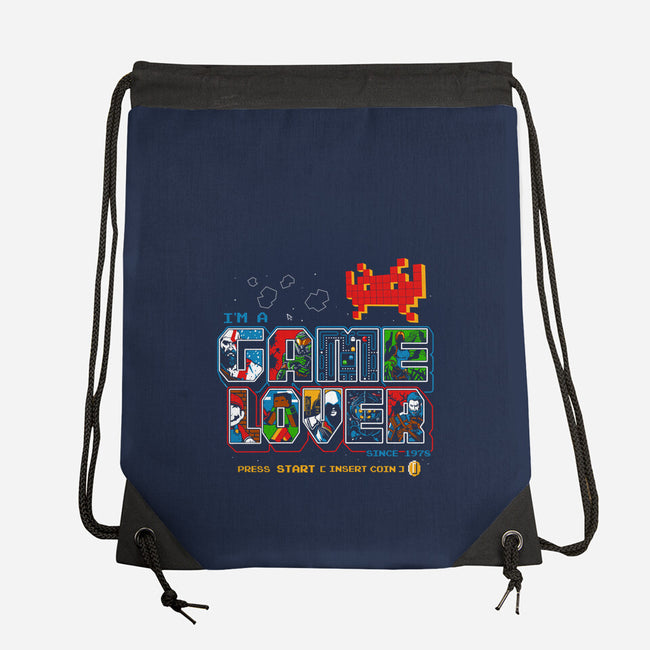 Video Game Lover-none drawstring bag-goodidearyan