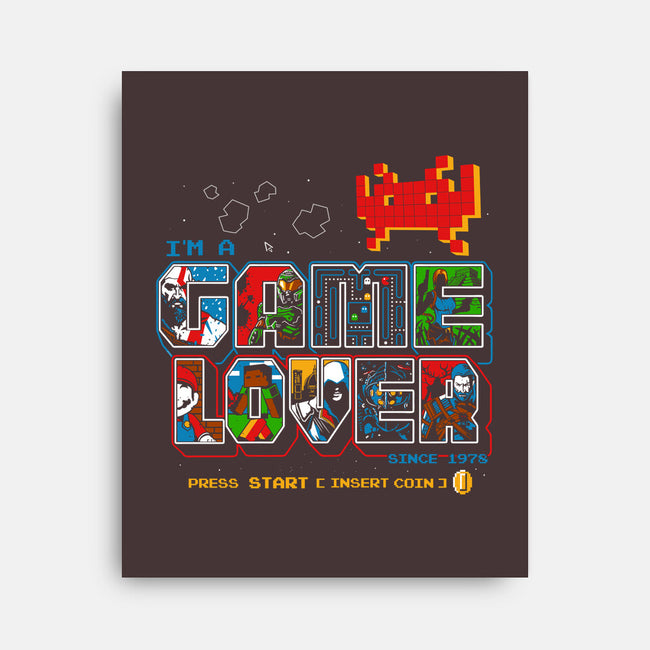 Video Game Lover-none stretched canvas-goodidearyan