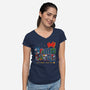 Video Game Lover-womens v-neck tee-goodidearyan