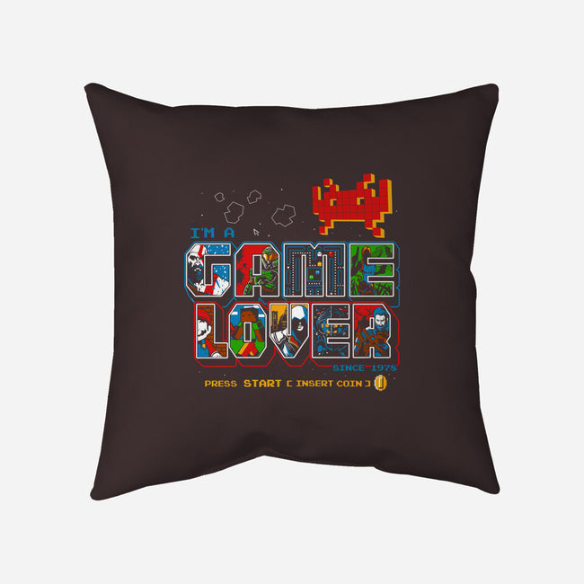 Video Game Lover-none removable cover w insert throw pillow-goodidearyan