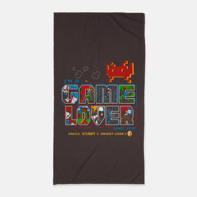 Video Game Lover-none beach towel-goodidearyan