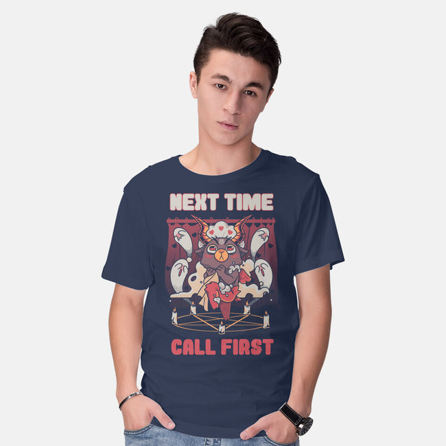 Next Time Call First-mens basic tee-yumie