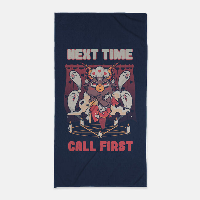 Next Time Call First-none beach towel-yumie