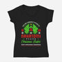 Plaza Invite-womens v-neck tee-rocketman_art