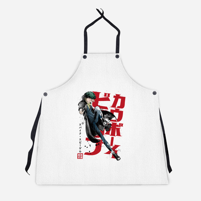 Spike Sumi-E-unisex kitchen apron-DrMonekers
