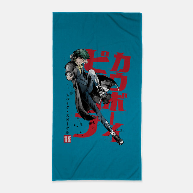 Spike Sumi-E-none beach towel-DrMonekers