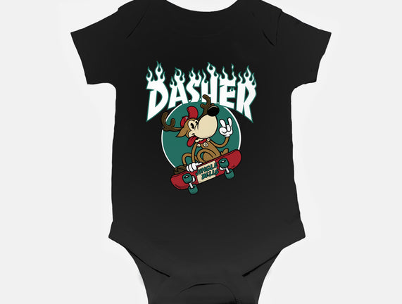 Dasher Thrasher baby basic onesie Nemons by TeeFury