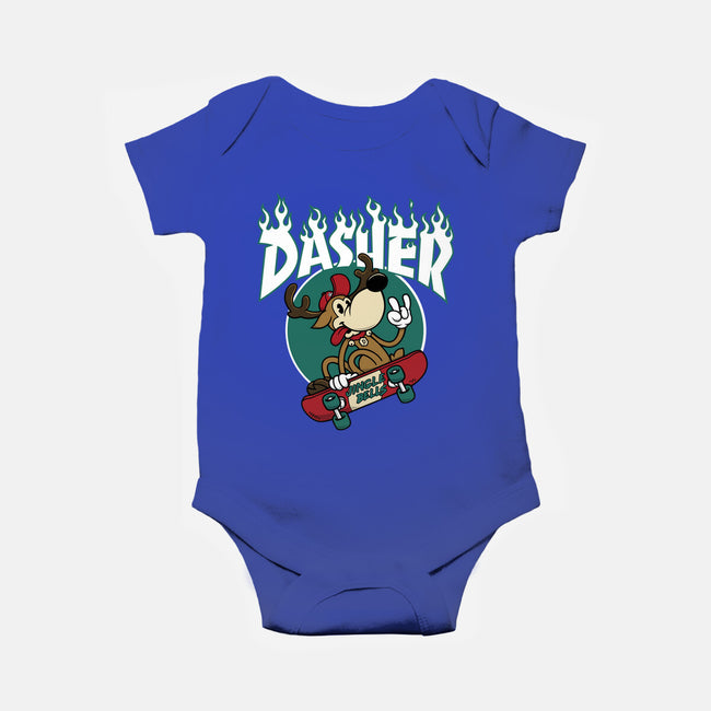Dasher Thrasher-baby basic onesie-Nemons