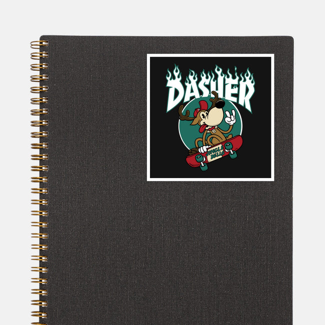 Dasher Thrasher-none glossy sticker-Nemons