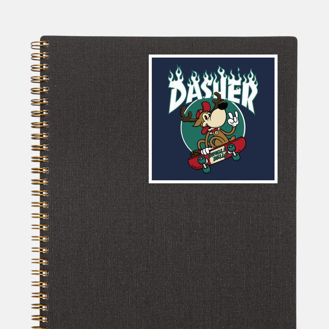 Dasher Thrasher-none glossy sticker-Nemons