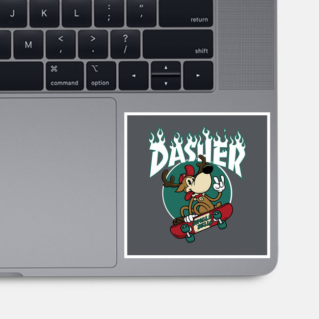 Dasher Thrasher-none glossy sticker-Nemons