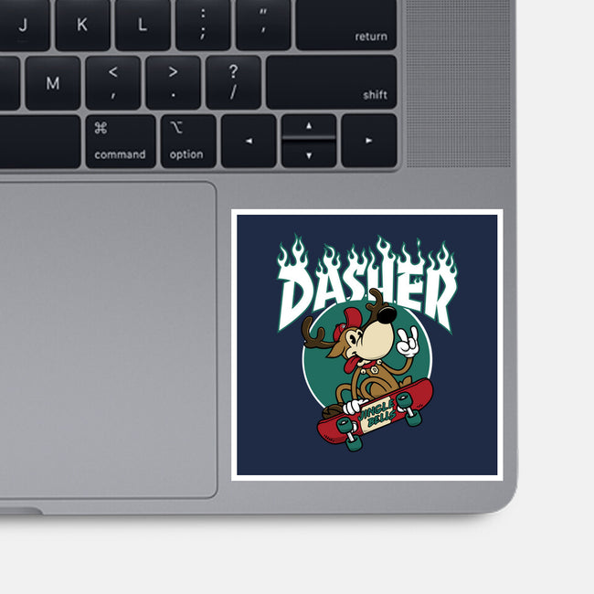 Dasher Thrasher-none glossy sticker-Nemons