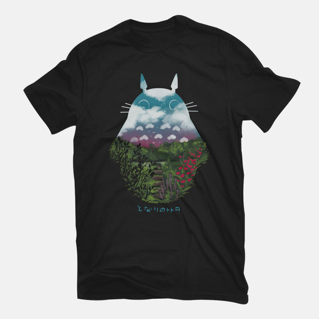 Anime Scenery-mens basic tee-pescapin