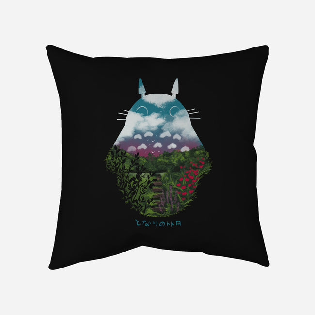 Anime Scenery-none removable cover w insert throw pillow-pescapin