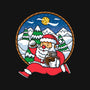 Santa Run-none glossy sticker-krisren28