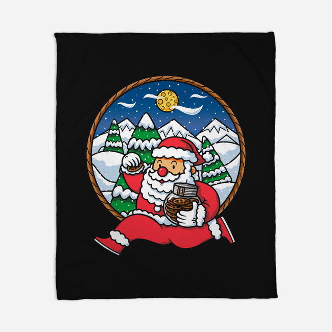 Santa Run-none fleece blanket-krisren28
