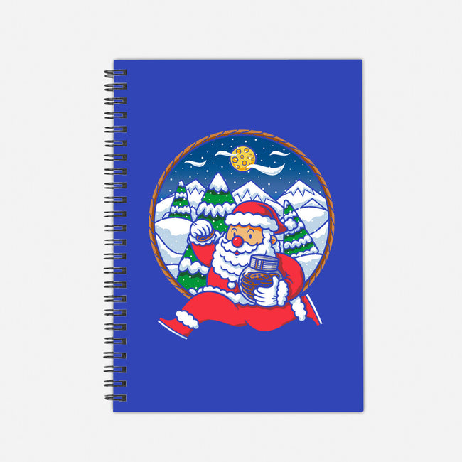 Santa Run-none dot grid notebook-krisren28