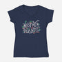Mother Of Plants-womens v-neck tee-tobefonseca