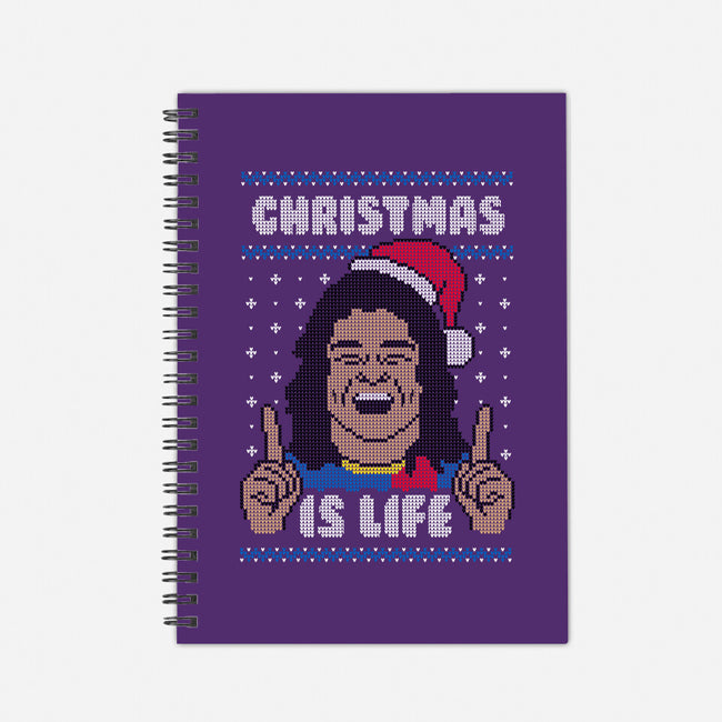 Christmas Is Life!-none dot grid notebook-Raffiti