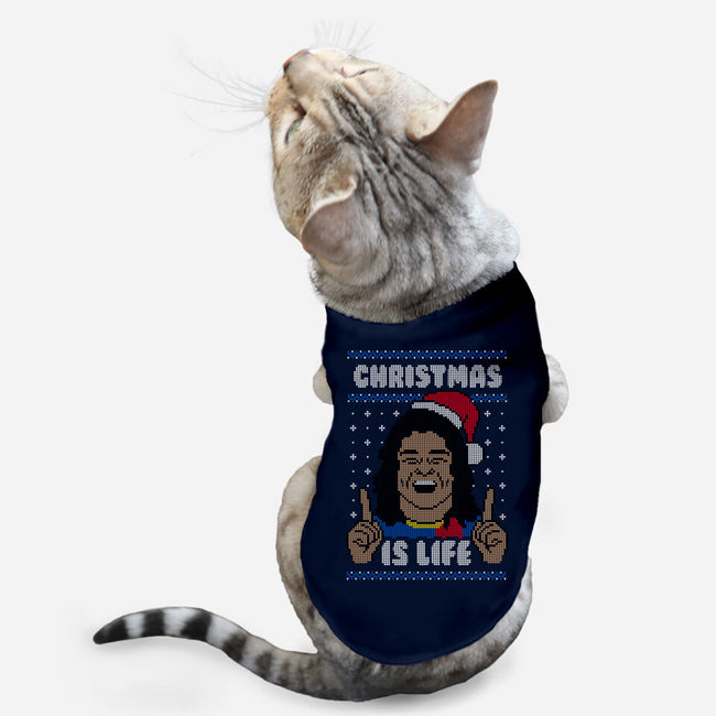 Christmas Is Life!-cat basic pet tank-Raffiti