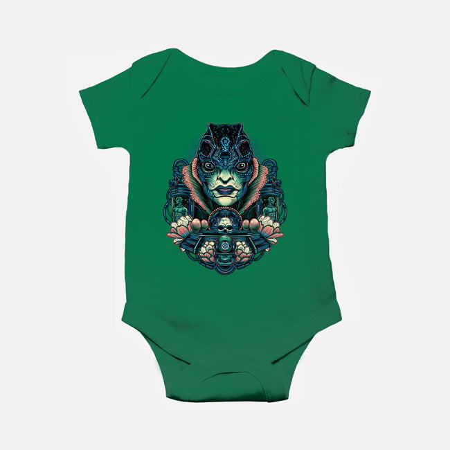 The Kind Amphibian-baby basic onesie-glitchygorilla