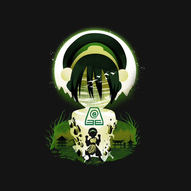 Earthbender Landscape-none drawstring bag-dandingeroz