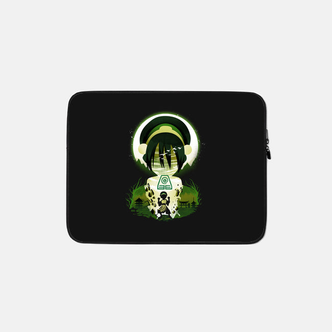 Earthbender Landscape-none zippered laptop sleeve-dandingeroz