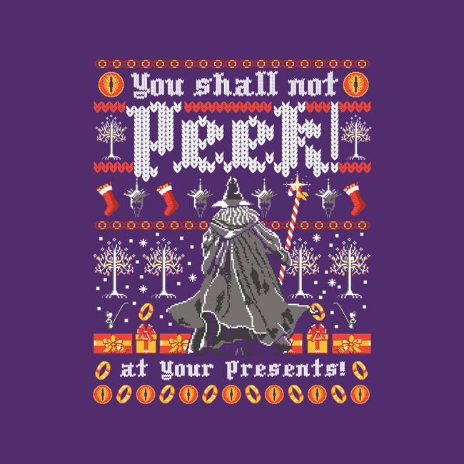 You Shall Not Peek-none fleece blanket-rocketman_art