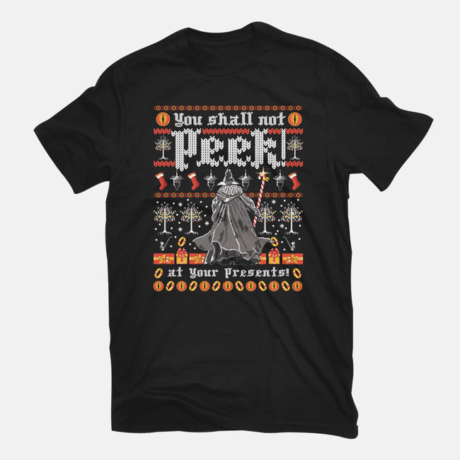 You Shall Not Peek-youth basic tee-rocketman_art