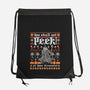 You Shall Not Peek-none drawstring bag-rocketman_art