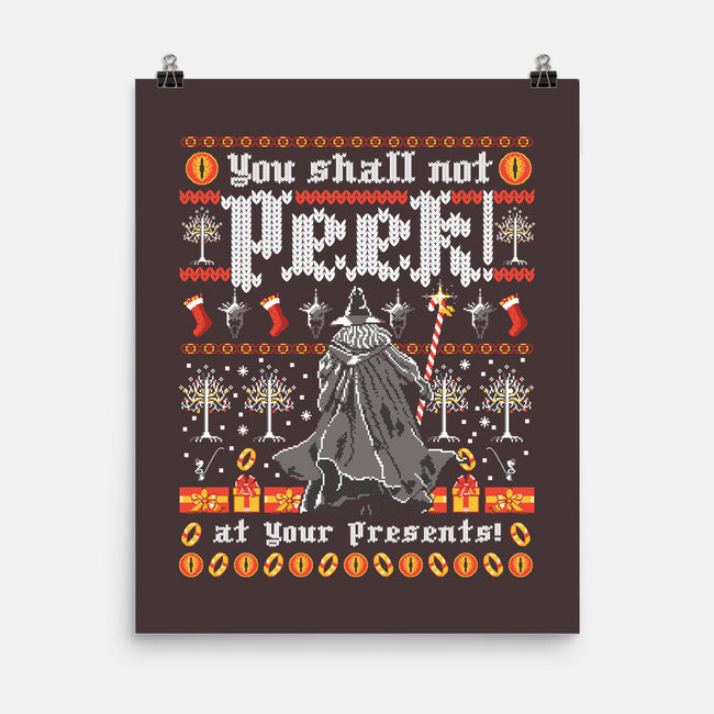 You Shall Not Peek-none matte poster-rocketman_art