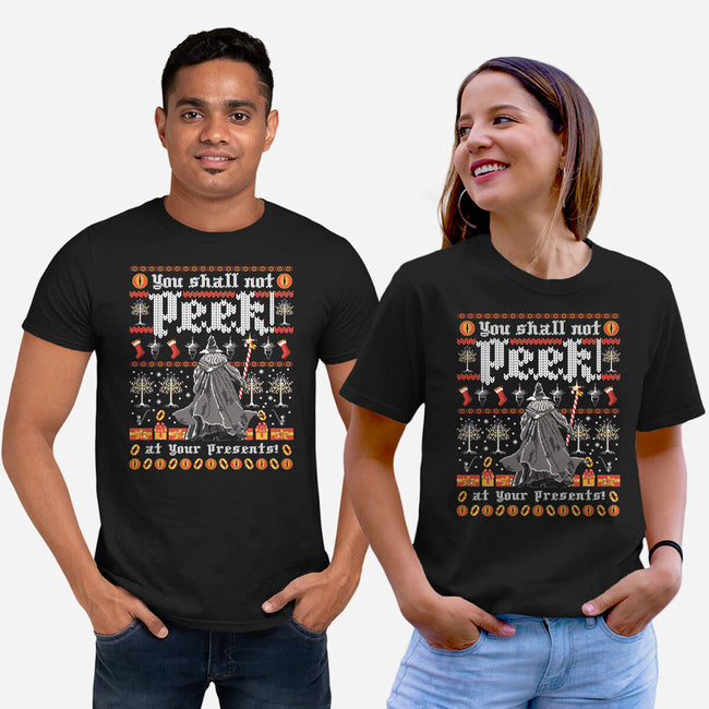 You Shall Not Peek-unisex basic tee-rocketman_art