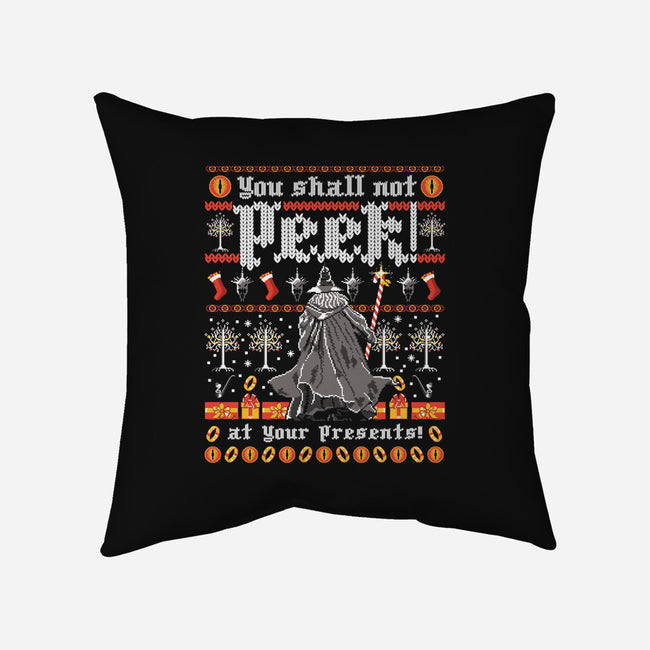 You Shall Not Peek-none removable cover w insert throw pillow-rocketman_art