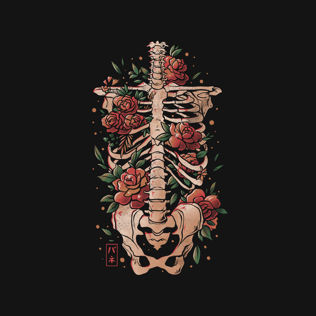 Bones And Flowers-womens basic tee-eduely