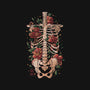 Bones And Flowers-womens fitted tee-eduely