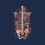 Bones And Flowers-none removable cover w insert throw pillow-eduely