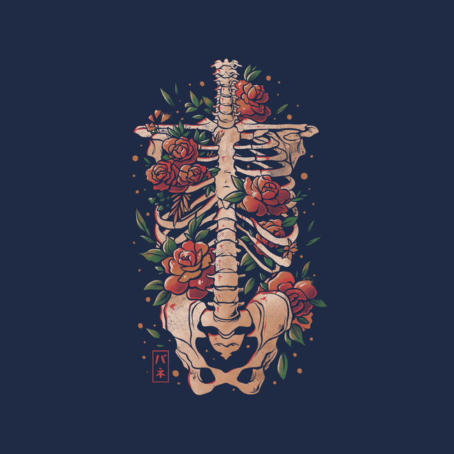 Bones And Flowers-womens basic tee-eduely