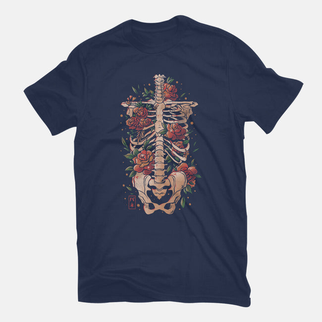Bones And Flowers-womens basic tee-eduely