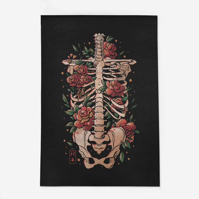 Bones And Flowers-none indoor rug-eduely