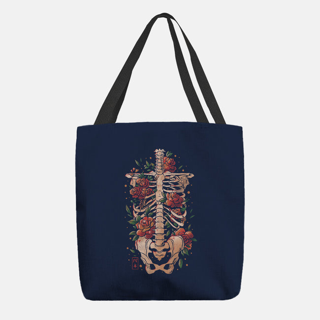 Bones And Flowers-none basic tote-eduely