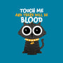 Touch Me And There Will Be Blood-cat bandana pet collar-zawitees
