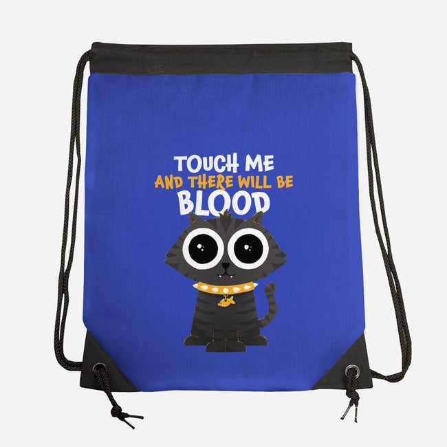 Touch Me And There Will Be Blood-none drawstring bag-zawitees