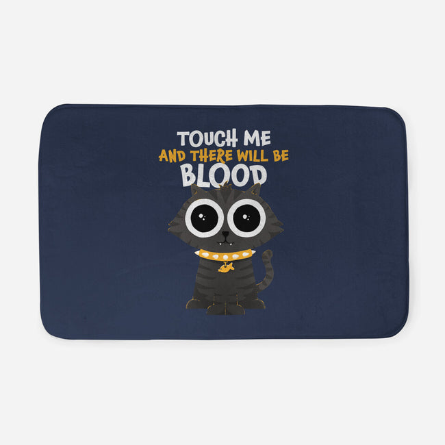 Touch Me And There Will Be Blood-none memory foam bath mat-zawitees