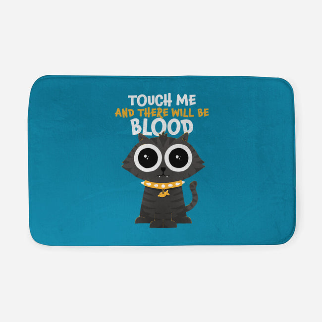 Touch Me And There Will Be Blood-none memory foam bath mat-zawitees